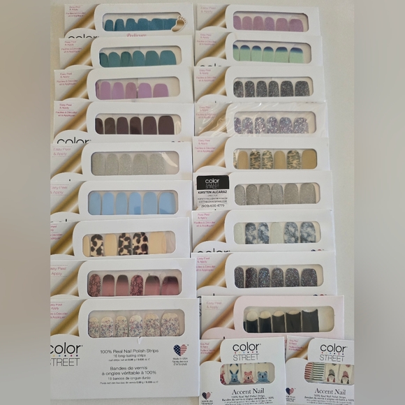 Color Street Other - Huge ColorStreet Bundle 18 Sets & 2 Accent Set BRAND NEW Rare Discontined Sets